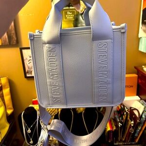 Steve Madden Light Blue Tote Bag